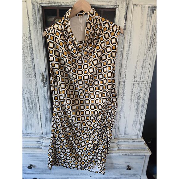 New Anthropologie Maya Ruched Cowl-Neck Dress - 2X - Picture 4 of 4